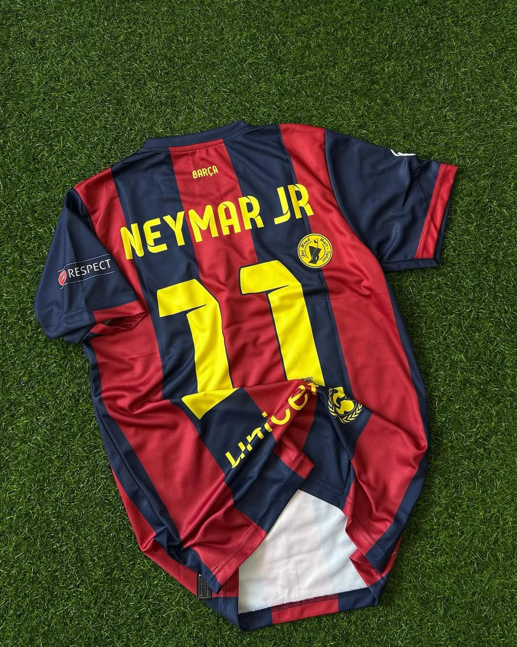 BARCELONA 2014-15 SEASON HOME KIT, HALFSLEEVE EMBROIDERY