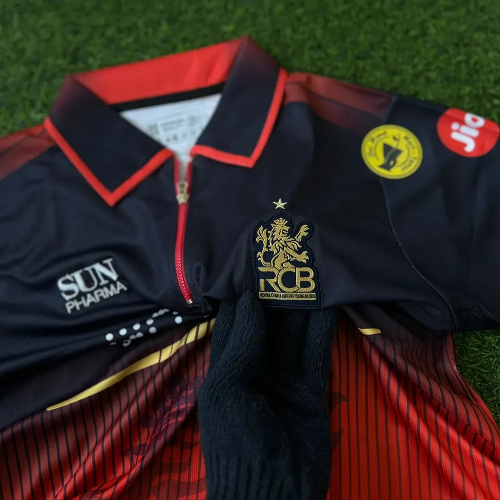 RCB 2026 IPL KIT, HALFSLEEVE POLO EMBROIDERY