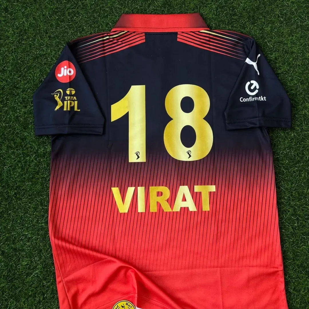 RCB 2026 IPL KIT, HALFSLEEVE POLO EMBROIDERY