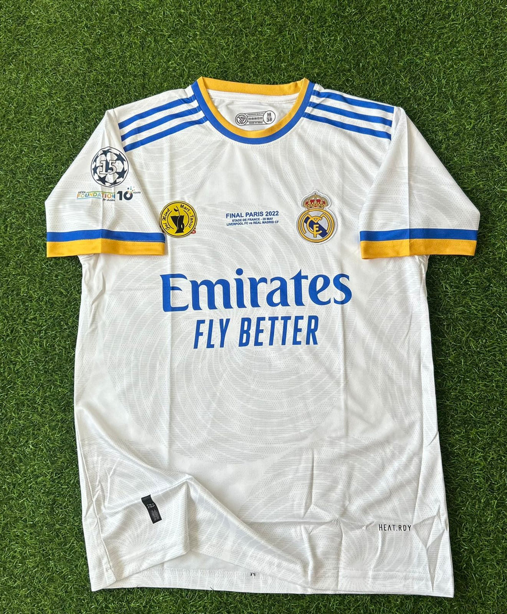 REAL MADRID 2021-22 HOME KIT, HALFSLEEVE EMBROIDERY