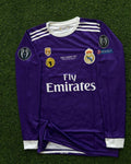 REAL MADRID 2016 AWAY KIT. FULLSLEEVE EMBROILEDERY
